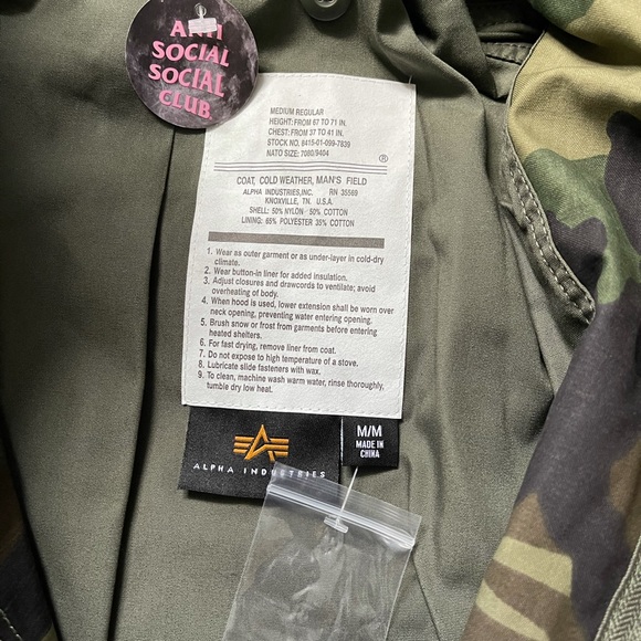 Anti Social Social Club Jacket - Picture 4 of 5